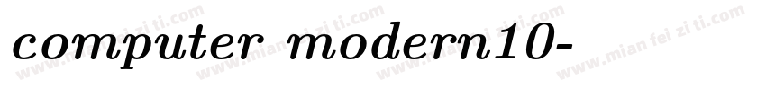 computer modern10字体转换
